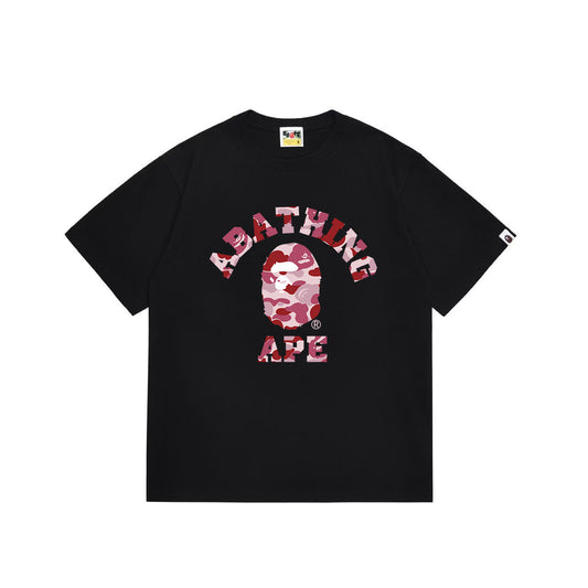 A Bathing Ape ABC Camo College Ape Head T-Shirt – Black